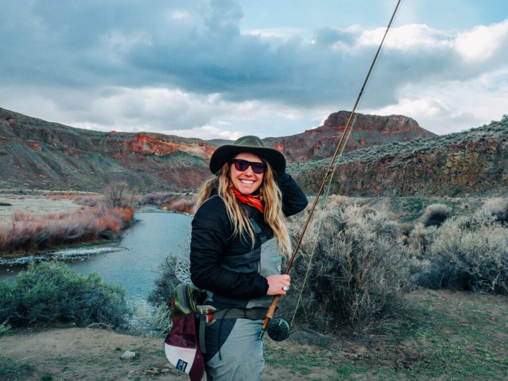 Hilary fly fishing